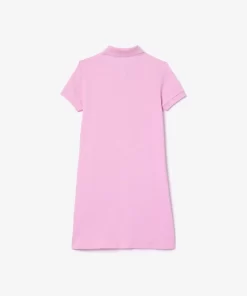 Robe Polo Fille En Pique De Coton Uni | Lacoste Sale