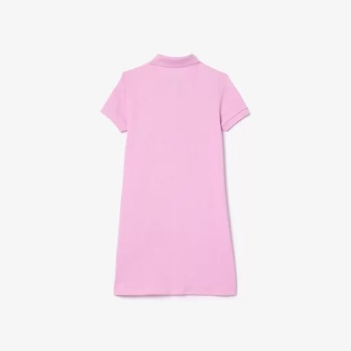 Robe Polo Fille En Pique De Coton Uni | Lacoste Sale