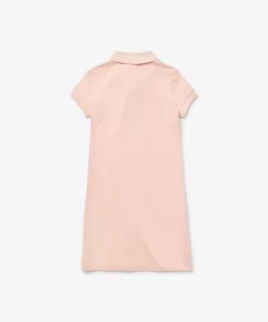 Robe Polo Fille En Pique De Coton Uni | Lacoste Flash Sale