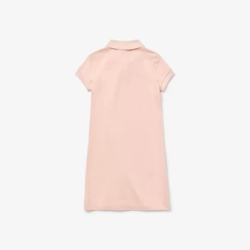 Robe Polo Fille En Pique De Coton Uni | Lacoste Flash Sale