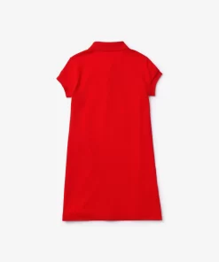 Robe Polo Fille En Pique De Coton Uni | Lacoste Store