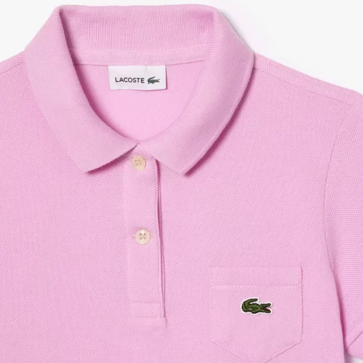 Robe Polo Fille En Pique De Coton Uni | Lacoste Sale