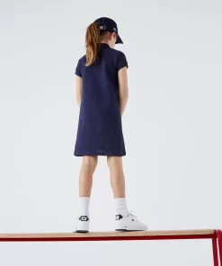 Robe Polo Fille En Pique De Coton Uni | Lacoste Shop