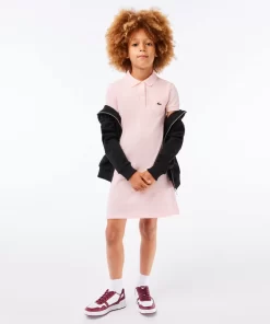 Robe Polo Fille En Pique De Coton Uni | Lacoste Best