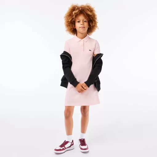 Robe Polo Fille En Pique De Coton Uni | Lacoste Best