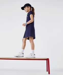 Robe Polo Fille En Pique De Coton Uni | Lacoste Shop