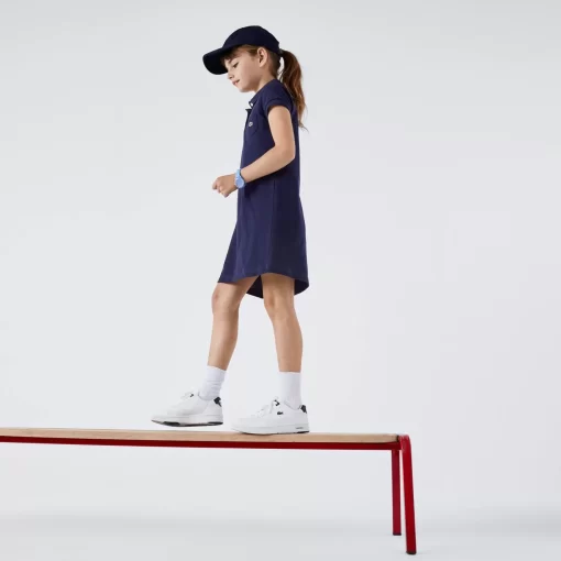 Robe Polo Fille En Pique De Coton Uni | Lacoste Shop