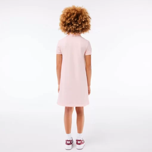 Robe Polo Fille En Pique De Coton Uni | Lacoste Best