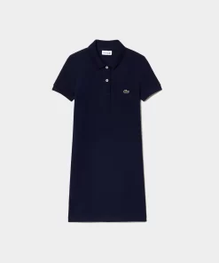 Robe Polo Fille En Pique De Coton Uni | Lacoste Shop