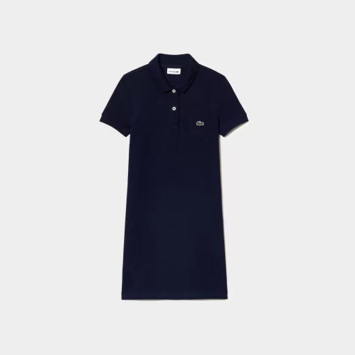 Robe Polo Fille En Pique De Coton Uni | Lacoste Shop