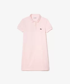 Robe Polo Fille En Pique De Coton Uni | Lacoste Best