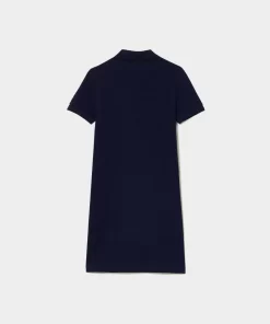 Robe Polo Fille En Pique De Coton Uni | Lacoste Shop