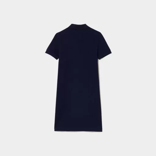 Robe Polo Fille En Pique De Coton Uni | Lacoste Shop