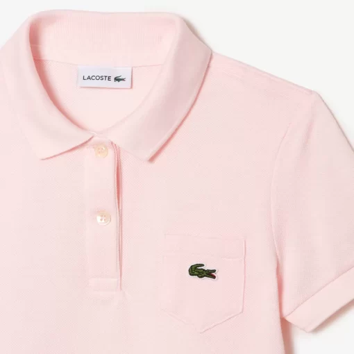 Robe Polo Fille En Pique De Coton Uni | Lacoste Best