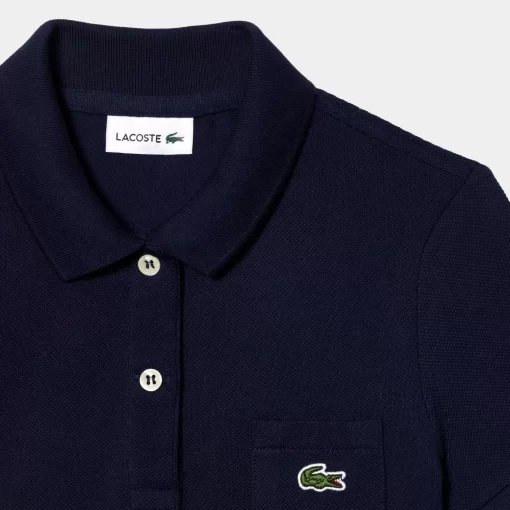 Robe Polo Fille En Pique De Coton Uni | Lacoste Shop