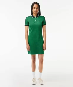 Robe Slim Fit Jacquard Monogramme | Lacoste Outlet