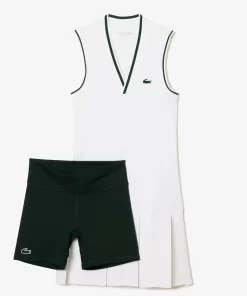 Robe Sport Avec Shorty Amovible En Pique | Lacoste Sale