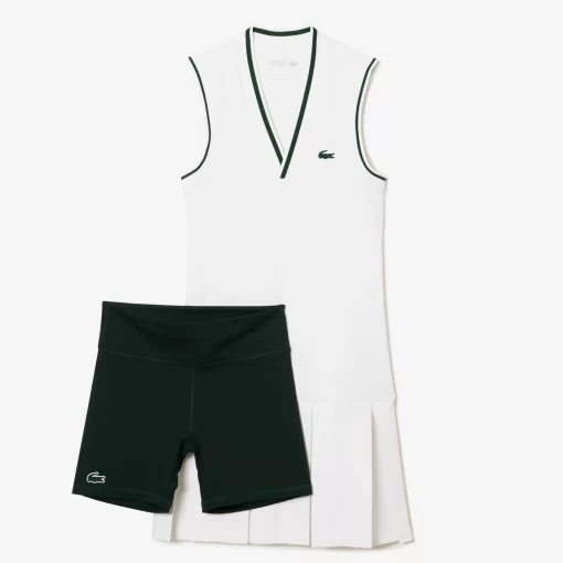 Robe Sport Avec Shorty Amovible En Pique | Lacoste Sale