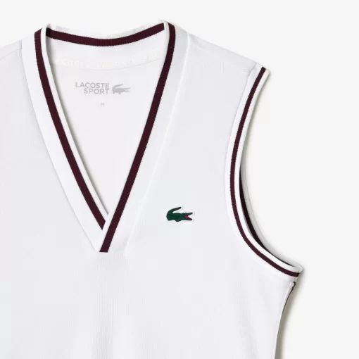 Robe Sport Avec Shorty Amovible En Pique | Lacoste Discount