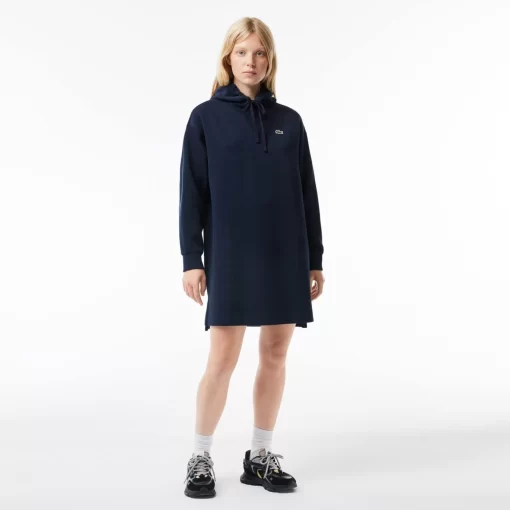 Robe Sweatshirt A Capuche En Pique Double Face | Lacoste Clearance