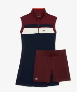 Robe Tennis Avec Shorty En Fibres Recyclees | Lacoste Online