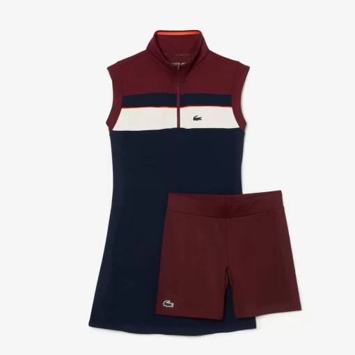 Robe Tennis Avec Shorty En Fibres Recyclees | Lacoste Online