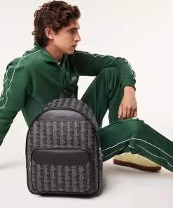 Sac A Dos The Blend En Toile Monogramme | Lacoste Online