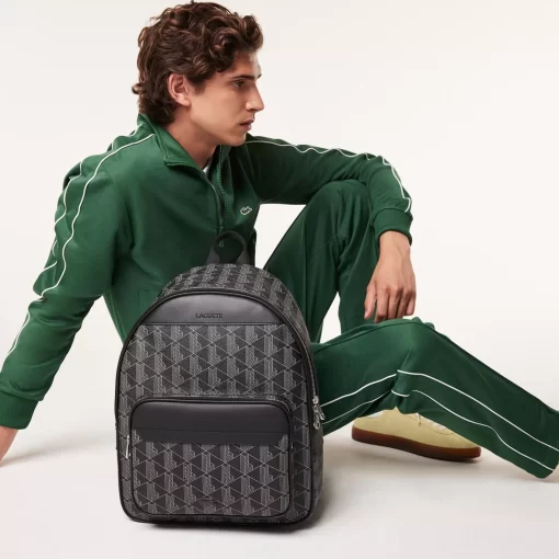 Sac A Dos The Blend En Toile Monogramme | Lacoste Online