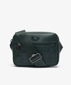 Sac Bandouliere Avec Imprime Monogramme En Cuir | Lacoste Store