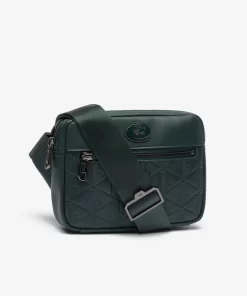 Sac Bandouliere Avec Imprime Monogramme En Cuir | Lacoste Store