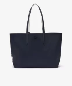 Sac Cabas Anna Imprime Et Reversible En Toile Enduite | Lacoste Best Sale