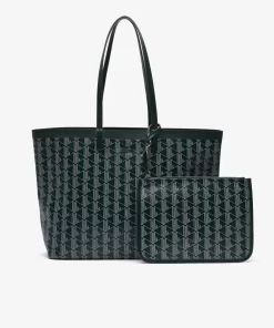 Sac Cabas Zely Moyen Monogramme En Toile Enduite | Lacoste Clearance