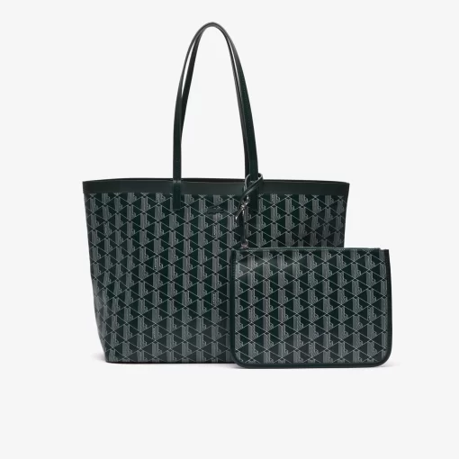 Sac Cabas Zely Moyen Monogramme En Toile Enduite | Lacoste Clearance