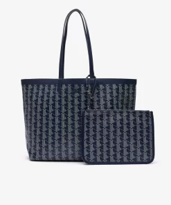 Sac Cabas Zely Moyen Monogramme En Toile Enduite | Lacoste Best Sale