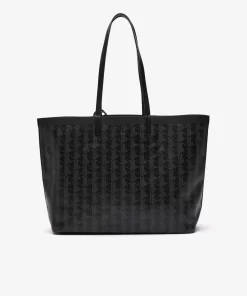 Sac Cabas Zely Moyen Monogramme En Toile Enduite | Lacoste Shop