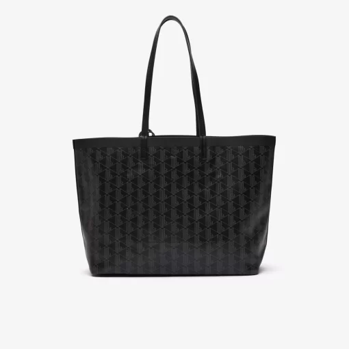 Sac Cabas Zely Moyen Monogramme En Toile Enduite | Lacoste Shop