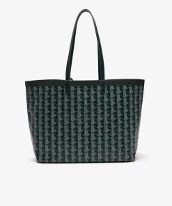 Sac Cabas Zely Moyen Monogramme En Toile Enduite | Lacoste Clearance