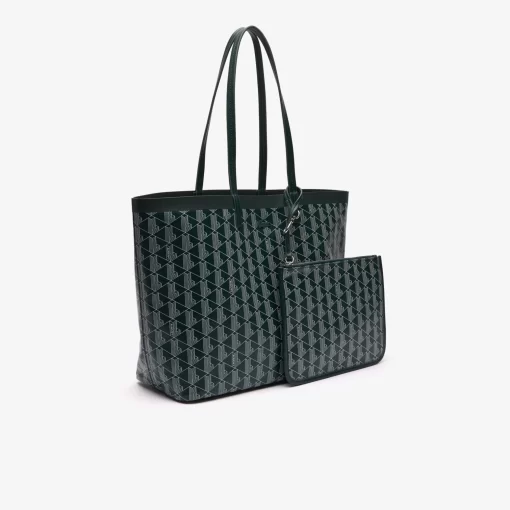 Sac Cabas Zely Moyen Monogramme En Toile Enduite | Lacoste Clearance