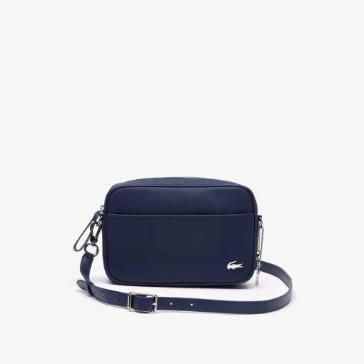 Sac Crossover Daily Lifestyle Moyen En Toile Enduite | Lacoste Discount