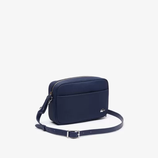 Sac Crossover Daily Lifestyle Moyen En Toile Enduite | Lacoste Discount