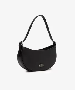 Sac Demi-Lune Femme En Cuir Graine | Lacoste New