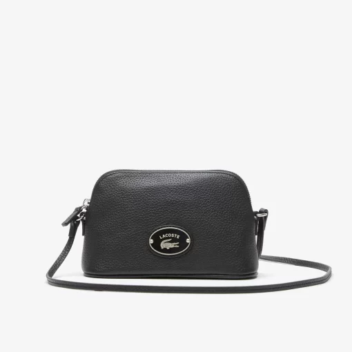 Sac Dome Femme En Cuir Graine A Bandouliere | Lacoste Online