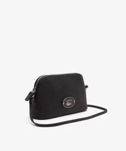 Sac Dome Femme En Cuir Graine A Bandouliere | Lacoste Online