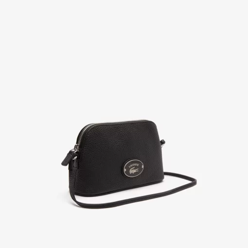 Sac Dome Femme En Cuir Graine A Bandouliere | Lacoste Online