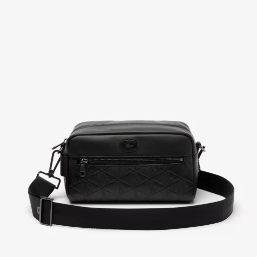 Sac Pochette Avec Imprime Monogramme En Cuir | Lacoste Shop