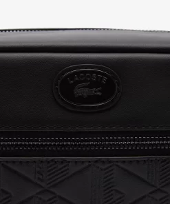 Sac Pochette Avec Imprime Monogramme En Cuir | Lacoste Shop