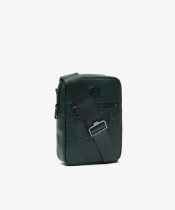 Sacoche Verticale Avec Imprime Monogramme En Cuir | Lacoste Flash Sale