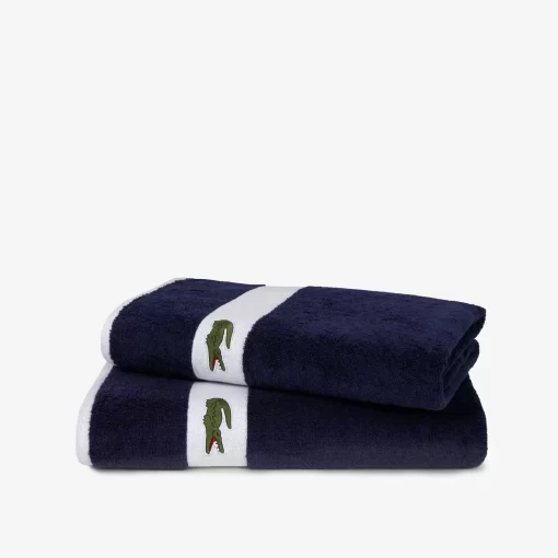 Serviette De Bain L Casual En Coton | Lacoste Online