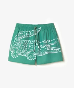 Short De Bain Homme Imprime Crocodile | Lacoste Sale