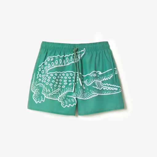 Short De Bain Homme Imprime Crocodile | Lacoste Sale